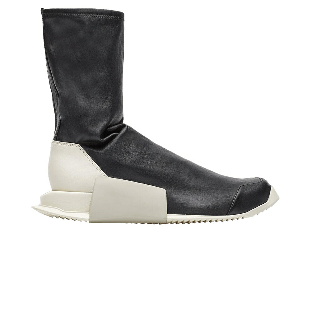 アディダス ハイ 黒色 ブラック BLACK MILK スニーカー メンズ ADIDAS RICK OWENS X LEVEL RUNNER HIGH / BLACK MILK DINGE