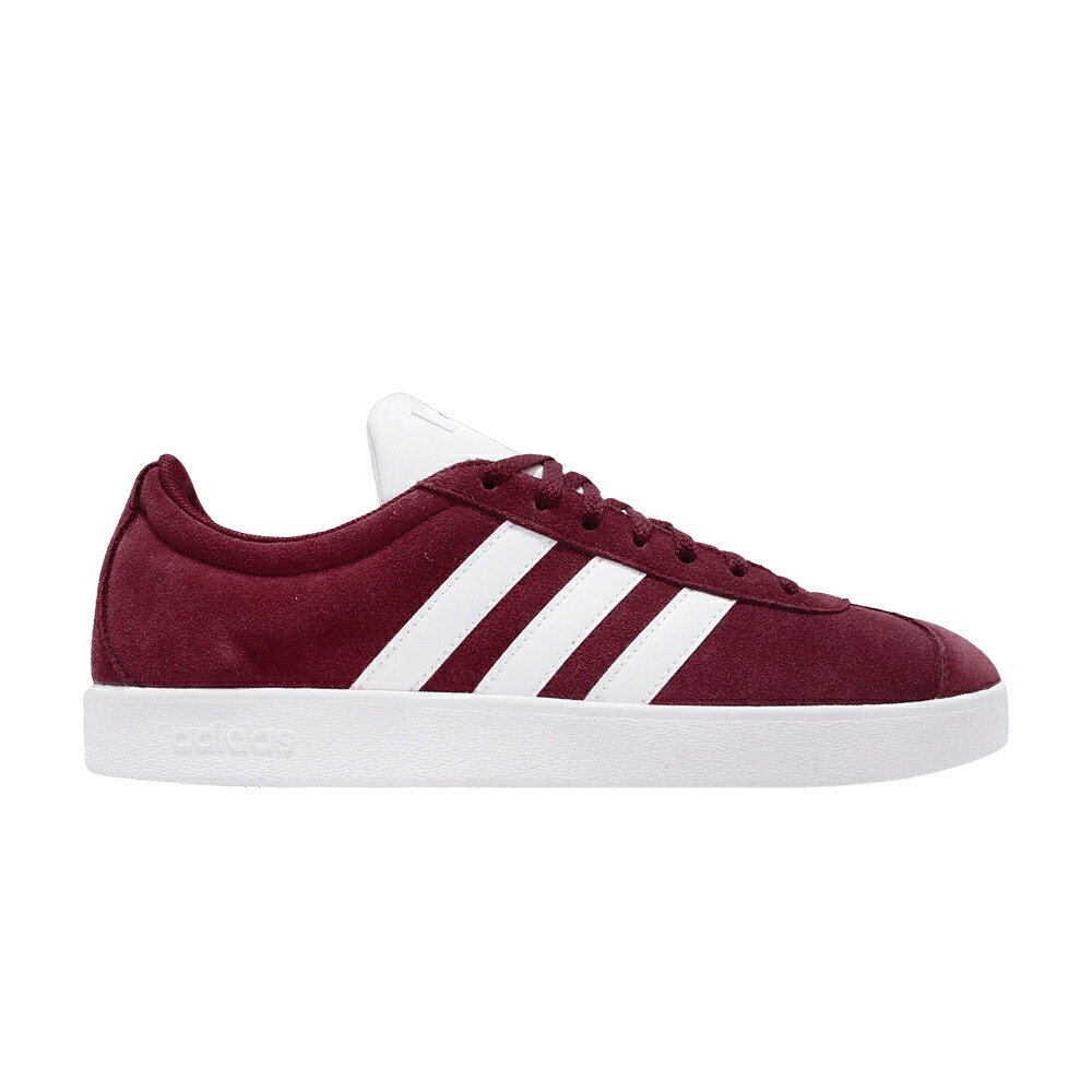 アディダス コート ワイン色 バーガンディー 白色 ホワイト 2.0 'COLLEGIATE BURGUNDY' スニーカー メンズ ADIDAS VL COURT / COLLEGIATE BURGUNDY CLOUD WHITE