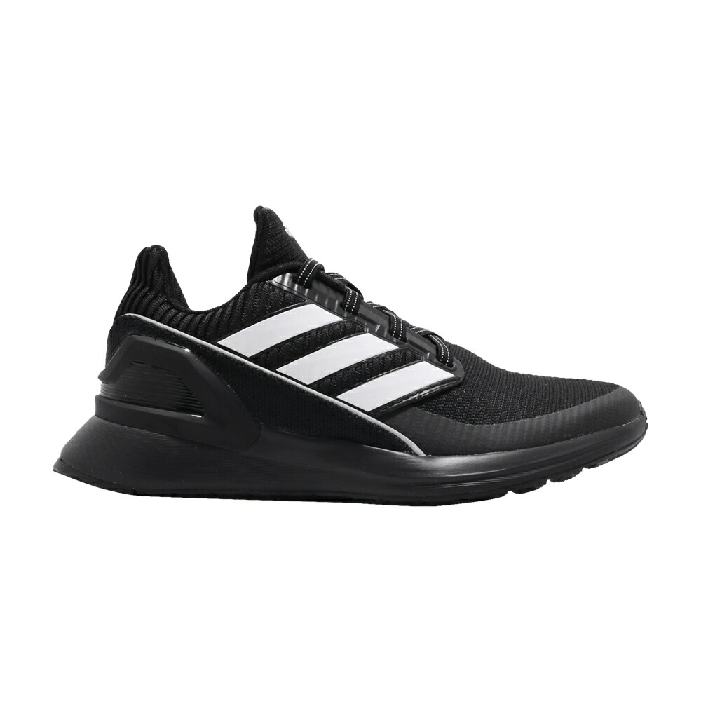 アディダス ニット コア 黒色 ブラック 白色 ホワイト 'CORE BLACK' スニーカー メンズ ADIDAS RAPIDARUN KNIT EL C / CORE BLACK FOOTWEAR WHITE
