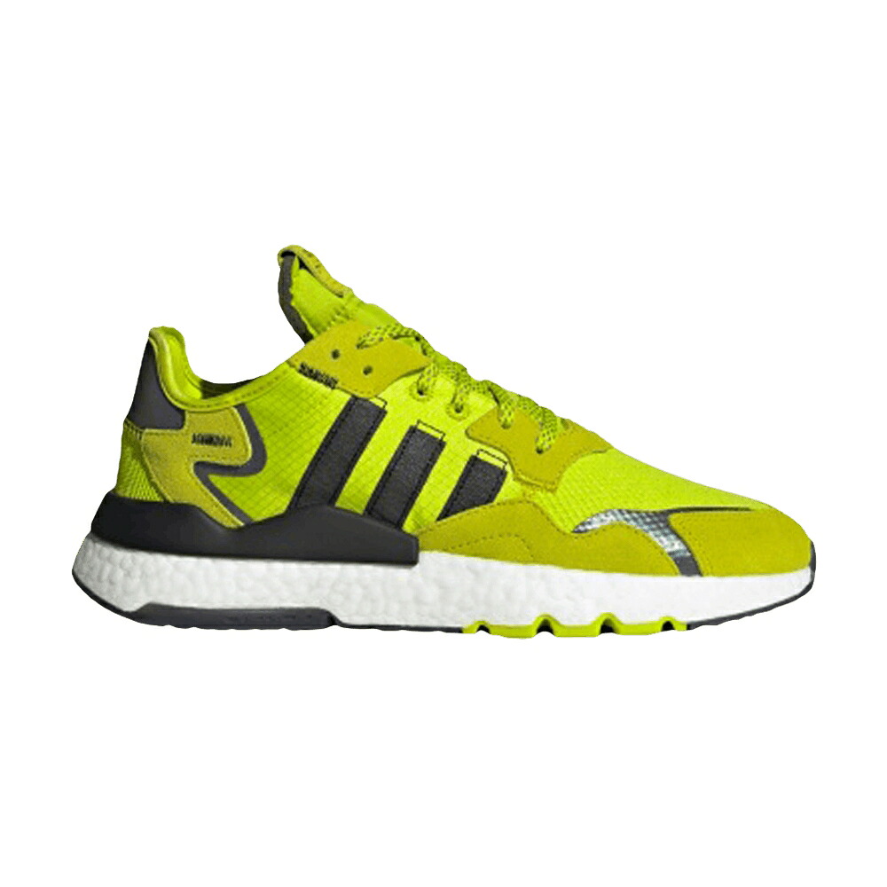 アディダス ジョガーパンツ 黄色 イエロー コア 黒色 ブラック 'SEMI YELLOW' スニーカー メンズ ADIDAS NITE JOGGER SOLAR / SEMI SOLAR YELLOW CORE BLACK