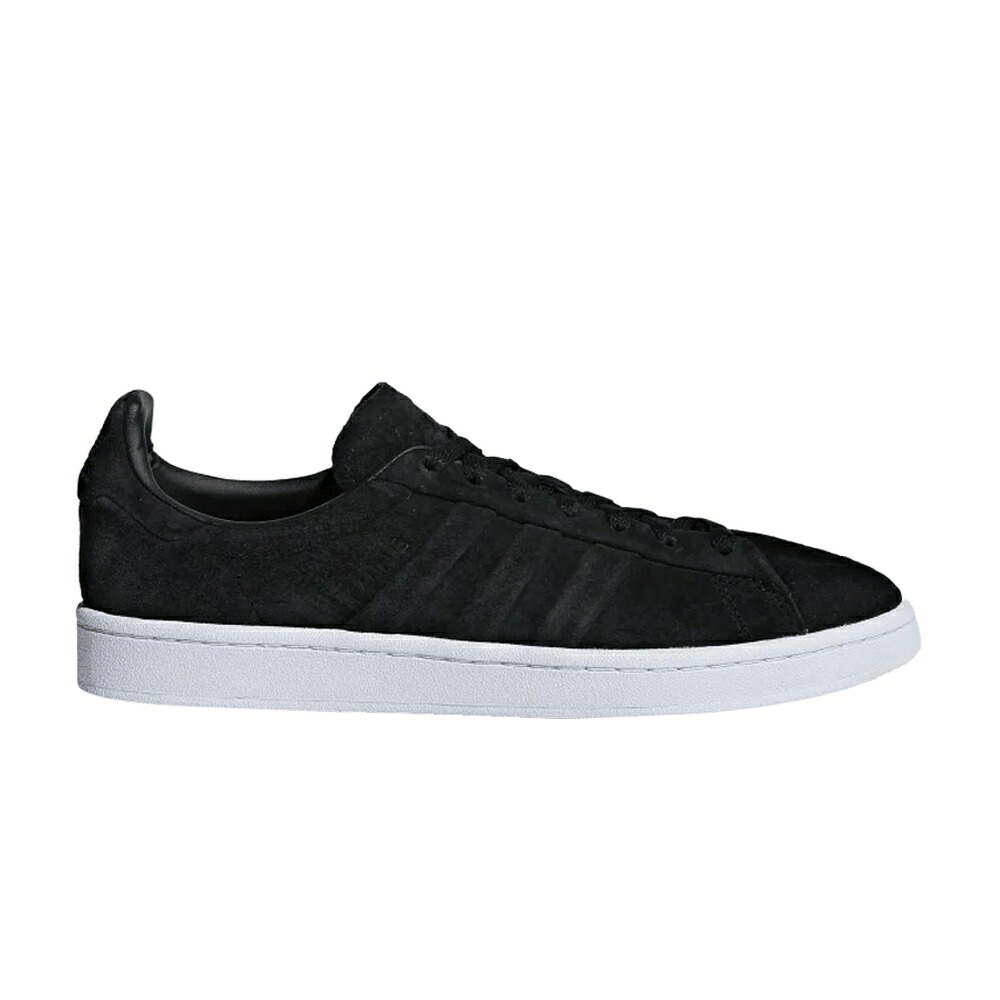 アディダス キャンパス コア 黒色 ブラック 'STITCH TURN' スニーカー メンズ ADIDAS CAMPUS AND / CORE BLACK CORE BLACK CLOUD｜スニケス