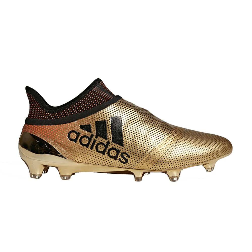 アディダス ゴールド コア 黒色 ブラック 17+ 'SKYSTALKER PACK' スニーカー メンズ ADIDAS X PURESPEED FG / TACTILE GOLD METALLIC CORE BLACK｜スニケス