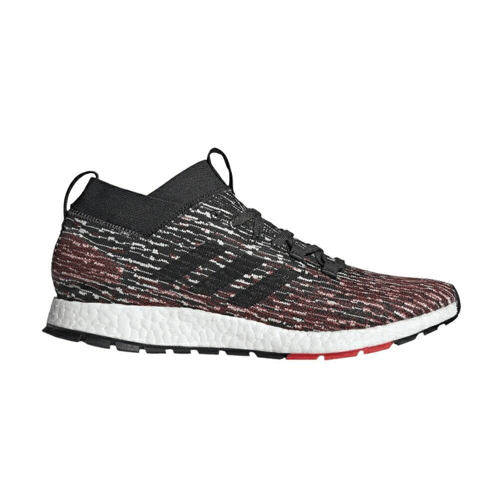 アディダス カーボン コア 黒色 ブラック 赤 レッド 'CARBON BLACK' スニーカー メンズ ADIDAS PUREBOOST RBL / CARBON CORE BLACK ACTIVE RED｜スニケス