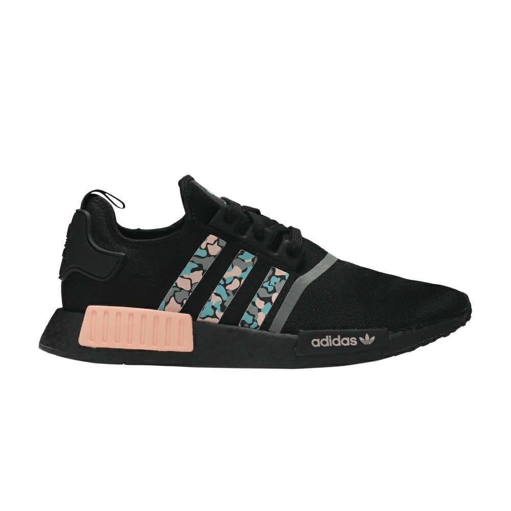 アディダス ピンク 黒色 ブラック アクア NMD_R1 AQUA CAMO スニーカー メンズ ADIDAS STLT PRIMEKNIT PINK / BLACK HI RES AQUA GLOW PINK