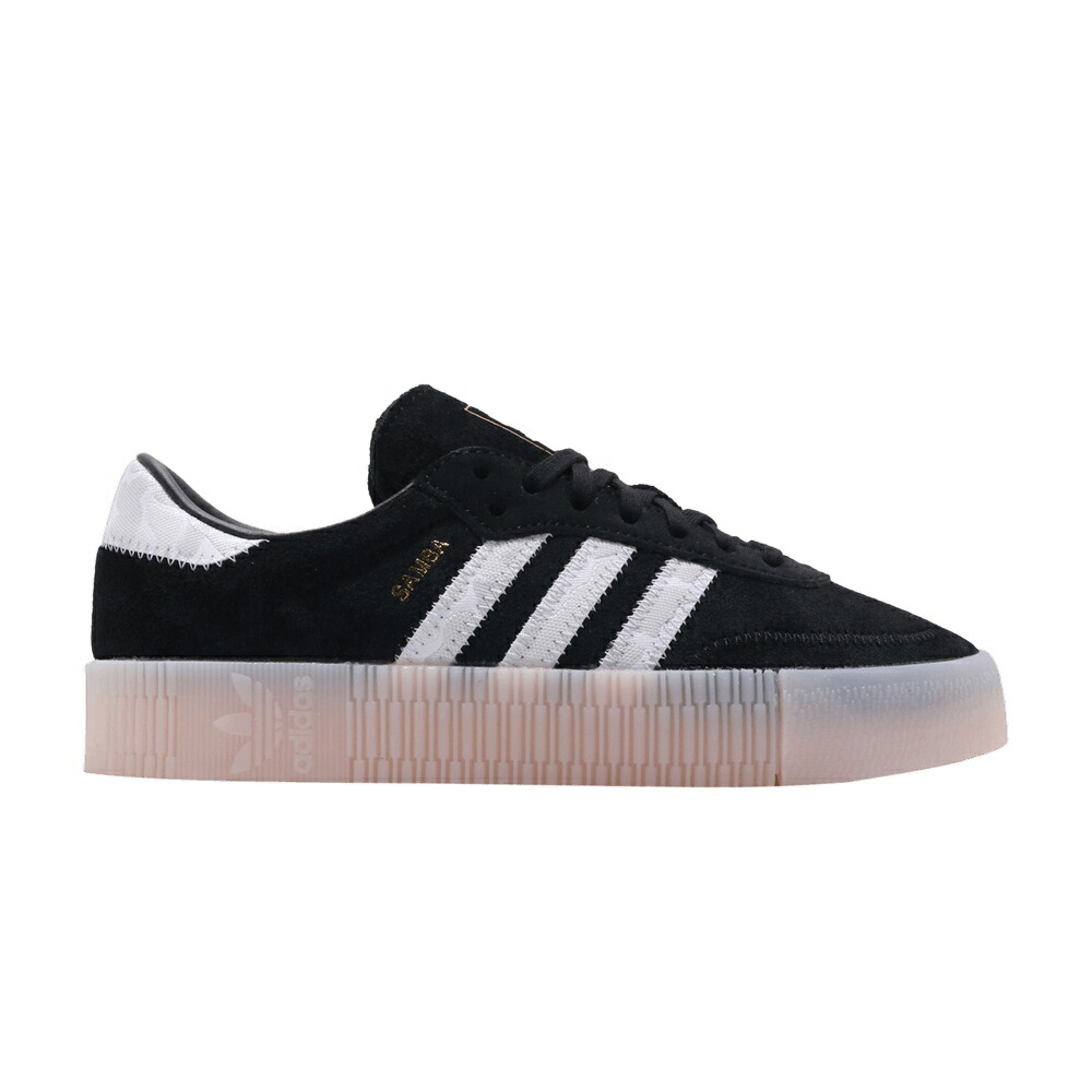 アディダス コア 黒色 ブラック 白色 ホワイト ゴールド GOLD METALLIC スニーカー レディース ADIDAS WMNS SAMBAROSE / CORE BLACK CLOUD WHITE GOLD