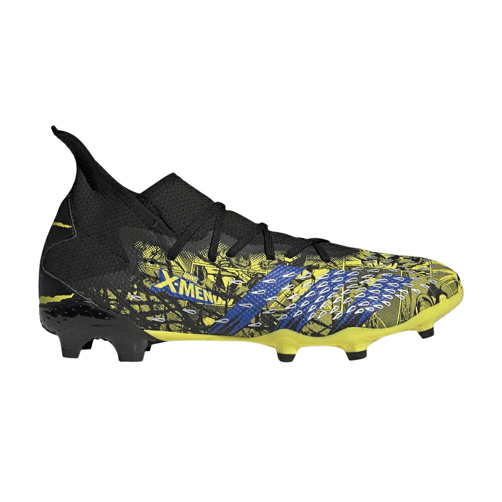アディダス プレデター 黄色 イエロー 青色 ブルー コア 黒色 ブラック FREAK.3 'WOLVERINE' スニーカー メンズ ADIDAS MARVEL X PREDATOR FG / BRIGHT YELLOW BLUE CORE BLACK｜スニケス