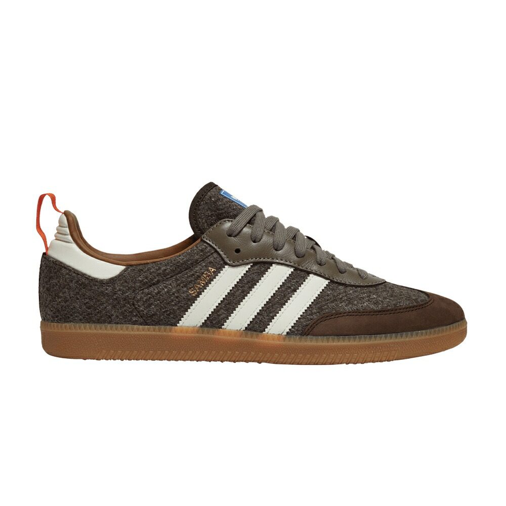 アディダス サンバ フォックス 茶色 ブラウン 白色 ホワイト 'DARK BROWN' スニーカー メンズ ADIDAS SAMBA FOX / DARK BROWN OFF WHITE SIMPLE