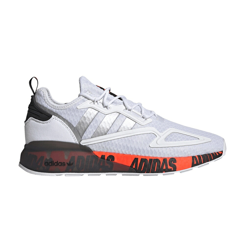 アディダス ブースト ロゴ グラフィック 白色 ホワイト 銀色 シルバー コア 'BOLD WHITE' スニーカー メンズ ADIDAS ZX 2K BOOST LOGO GRAPHIC - / CLOUD WHITE SILVER METALLIC CORE|スニケス