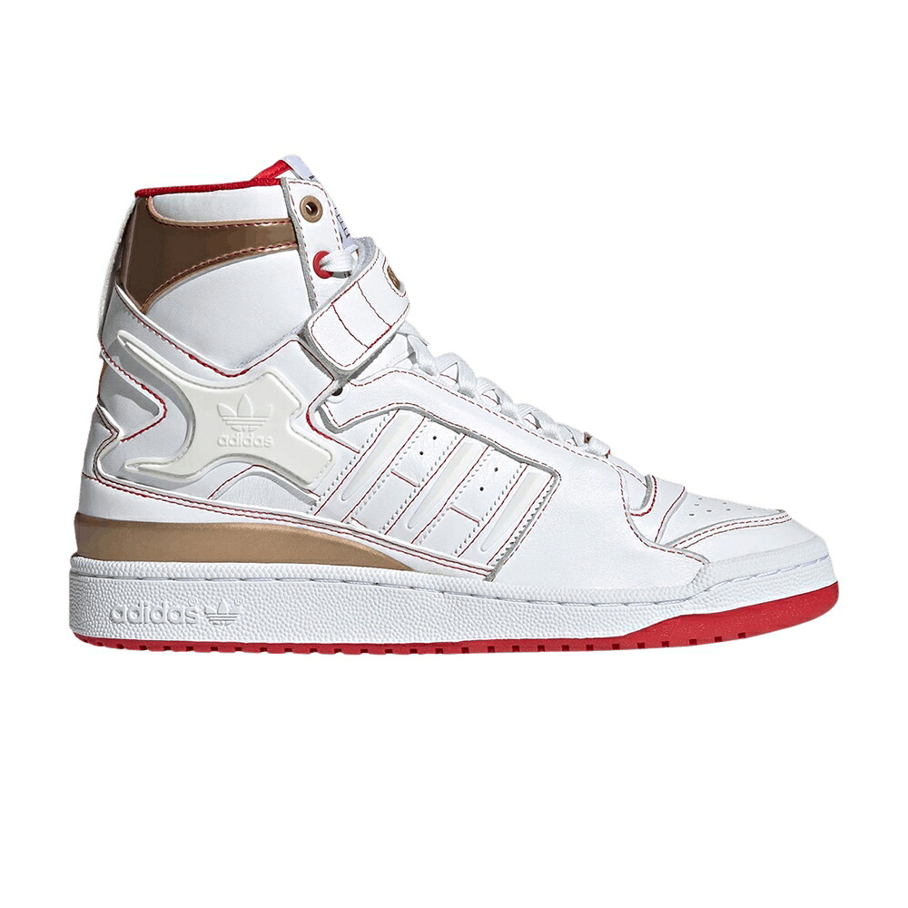 アディダス 討論会 ご機嫌 白いこと 白いこと \u0027XIANGI\u0027 スニーカー メンズ ADIDAS FORUM HIGH / CLOUD WHITE CLOUD WHITE SCARLET