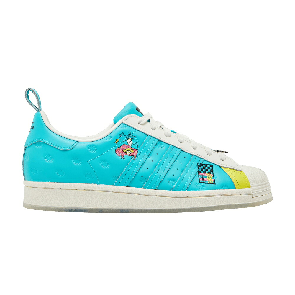 アディダス アリゾナ スーパースター 白色 ホワイト 'HAVE YELLOW' スニーカー メンズ ADIDAS ARIZONA X SUPERSTAR AN ICED DAY - TEAL / CHALK WHITE CHALK WHITE CHALK|スニケス