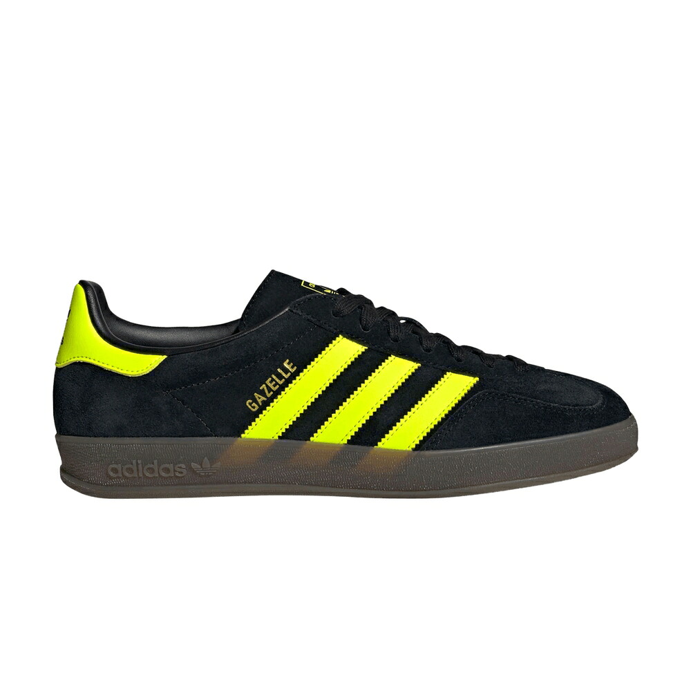 アディダス ガゼル コア 黒色 ブラック 黄色 イエロー 'BLACK YELLOW' スニーカー メンズ ADIDAS GAZELLE INDOOR SOLAR / CORE BLACK SOLAR YELLOW CLOUD|スニケス