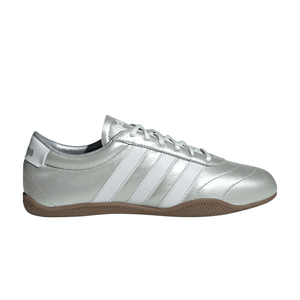 アディダス 地べた 厚地の外套 しろがね色 しろがね色 白いこと 白いこと \u0027SILVER GUM\u0027 スニーカー レディース ADIDAS WMNS GRAND COURT LO METALLIC / SILVER METALLIC CRYSTAL WHITE