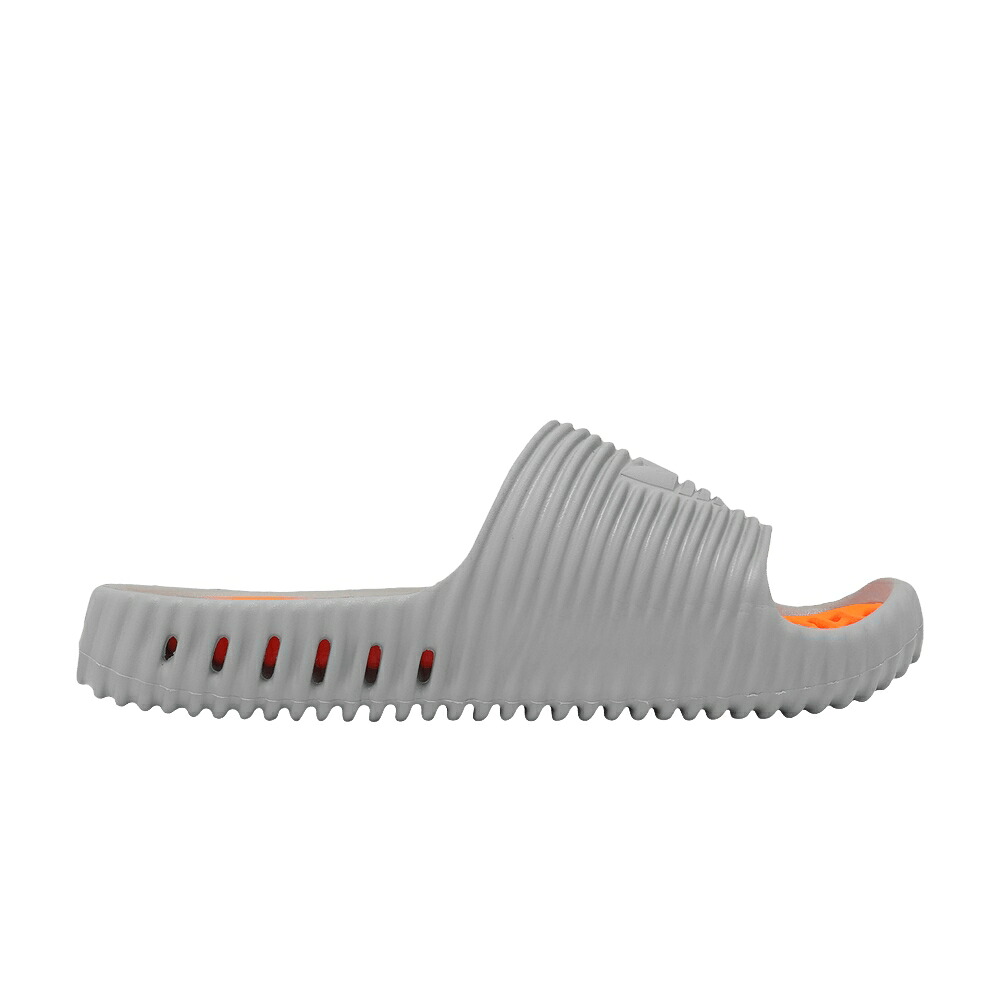 アディダス アディレッタ サンダル 灰色 グレー 橙 オレンジ 'GREY ORANGE' スニーカー メンズ ADIDAS ADILETTE 25 SLIDE SOLAR / GREY TWO GREY TWO SOLAR ORANGE|スニケス