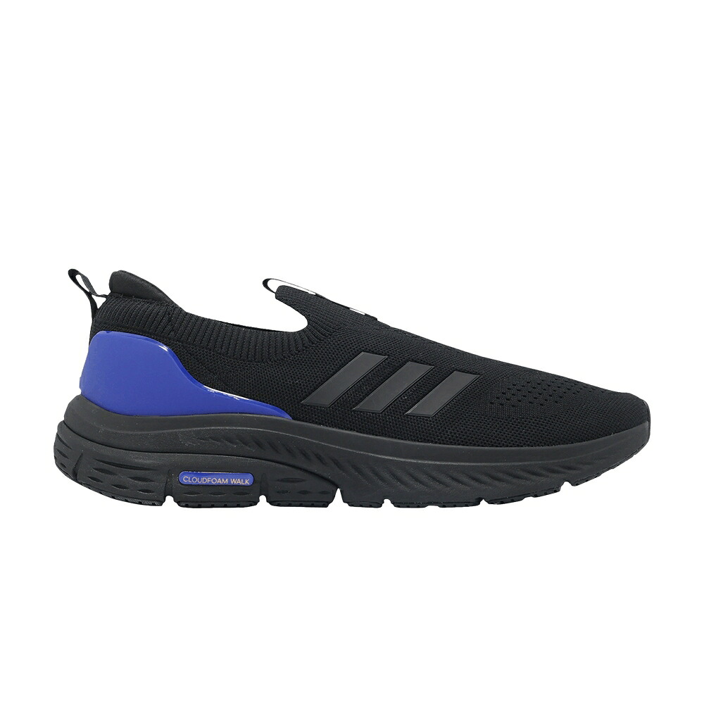 アディダス ウォーク コア 黒色 ブラック 青色 ブルー ゴールド 'BLACK BLUE' スニーカー メンズ ADIDAS CLOUDFOAM WALK LOUNGER LUCID / CORE BLACK LUCID BLUE GOLD|スニケス