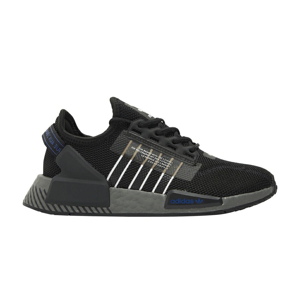 アディダス 薄墨色 薄墨色 中核グループ 黒いこと 黒いこと 白いこと 白いこと NMD_R1 \u0027BLACK BLUE\u0027 スニーカー メンズ ADIDAS V2 J GREY / CORE BLACK CLOUD WHITE GREY FIVE