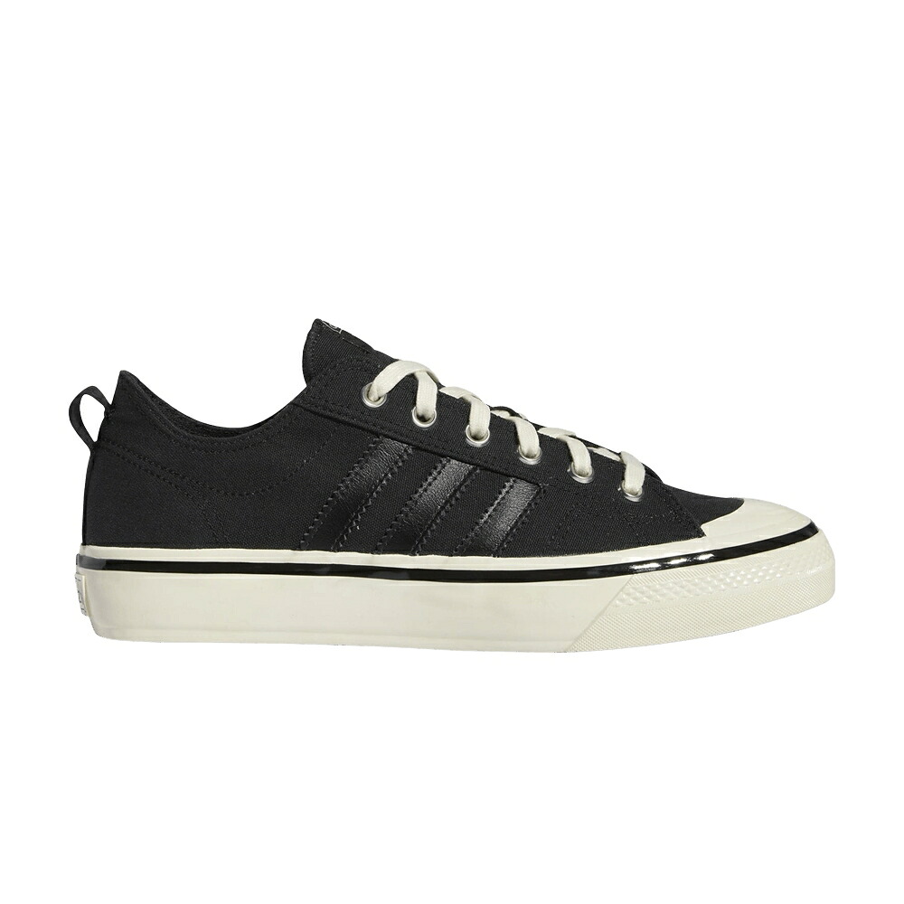 アディダス 中核グループ 黒いこと 黒いこと 白いこと 白いこと \u0027BLACK WHITE\u0027 スニーカー メンズ ADIDAS NIZZA RF 74 / CORE BLACK CLOUD WHITE GUM THREE