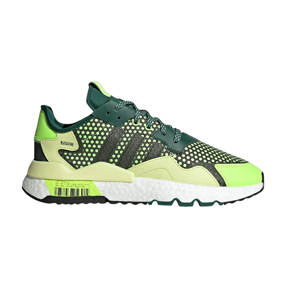 アディダス ジョガーパンツ 中核グループ 黒いこと 黒いこと 緑 緑であること 単科大学 \u00273M GREEN\u0027 スニーカー メンズ ADIDAS NITE JOGGER BRANDING - SIGNAL / CORE BLACK SIGNAL GREEN COLLEGE