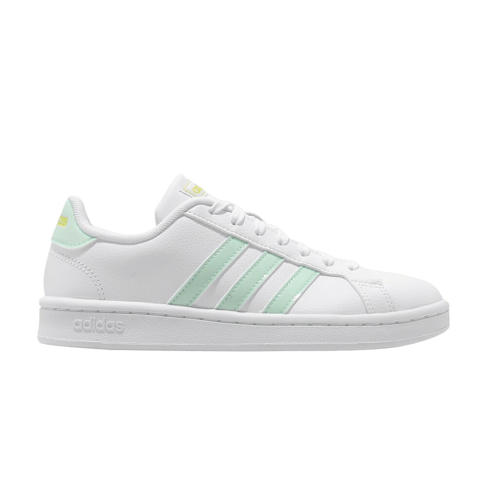 アディダス グランド コート 白色 ホワイト 緑 グリーン ショック 'WHITE GREEN' スニーカー レディース ADIDAS WMNS GRAND COURT DASH / FOOTWEAR WHITE DASH GREEN SHOCK