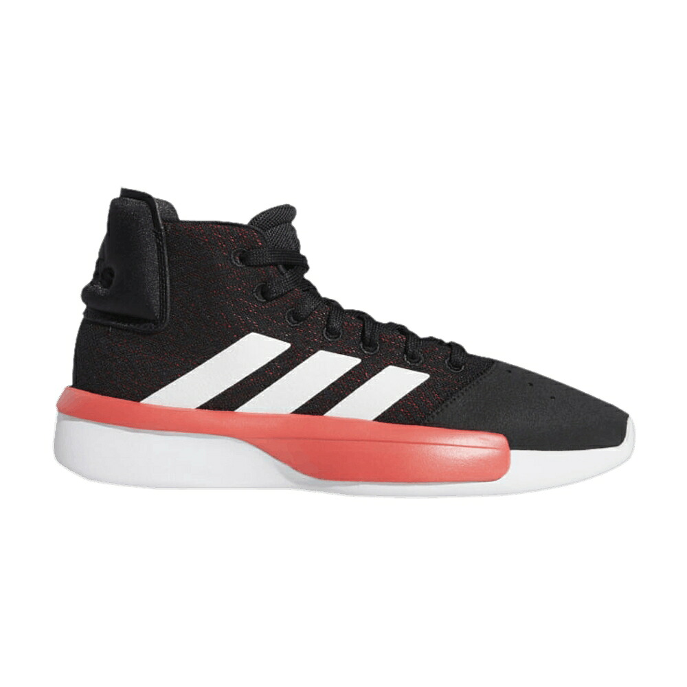 アディダス プロ ミッド ショック コア 黒色 ブラック 白色 ホワイト 赤 レッド 'BLACK RED' スニーカー メンズ ADIDAS PRO ADVERSARY MID 2019 SHOCK / CORE BLACK CLOUD WHITE SHOCK RED