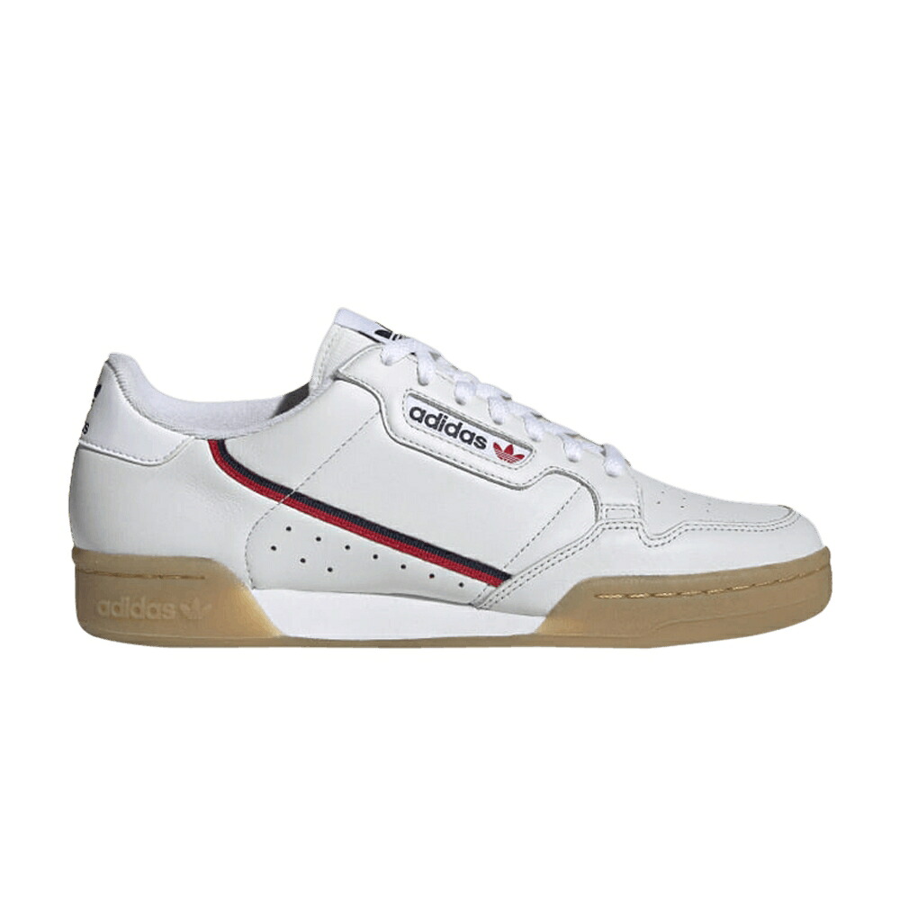 アディダス 白色 ホワイト 紺色 ネイビー 'CRYSTAL WHITE' スニーカー メンズ ADIDAS CONTINENTAL 80 / CRYSTAL WHITE COLLEGIATE NAVY|スニケス