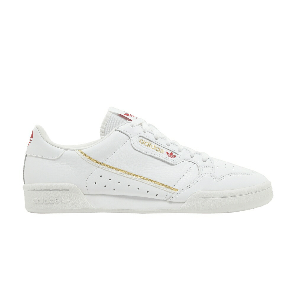 アディダス 白色 ホワイト ゴールド 'VALENTINE'S DAY' スニーカー メンズ ADIDAS CONTINENTAL 80 / CLOUD WHITE SCARLET GOLD