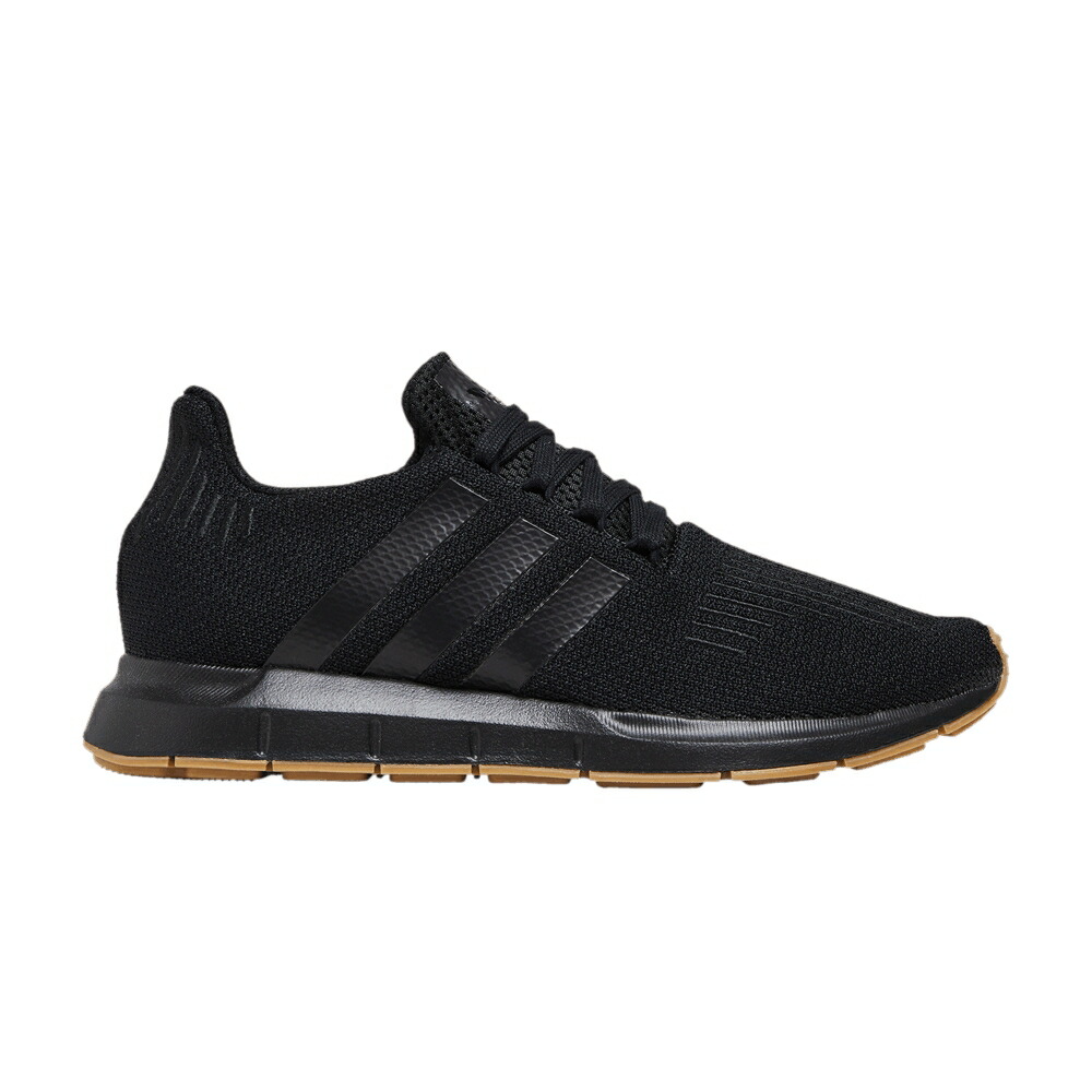 アディダス ラン コア 黒色 ブラック BLACK GUM スニーカー メンズ ADIDAS SWIFT RUN / CORE BLACK CORE BLACK GUM FOUR