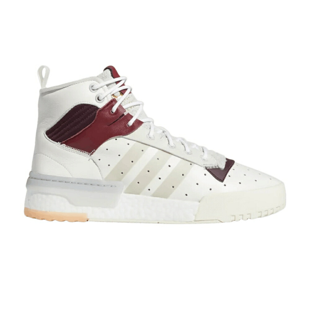 アディダス 白色 ホワイト 'WHITE BURGUNDY' スニーカー メンズ ADIDAS RIVALRY RM / RUNNING WHITE CRYSTAL WHITE