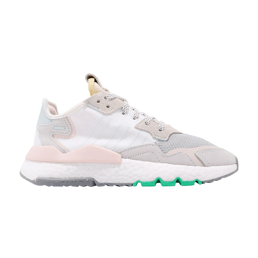 アディダス ジョガーパンツ ピンク 白色 ホワイト ICE MINT スニーカー レディース ADIDAS WMNS NITE JOGGER PINK / WHITE CLEAN MINT ICE PINK