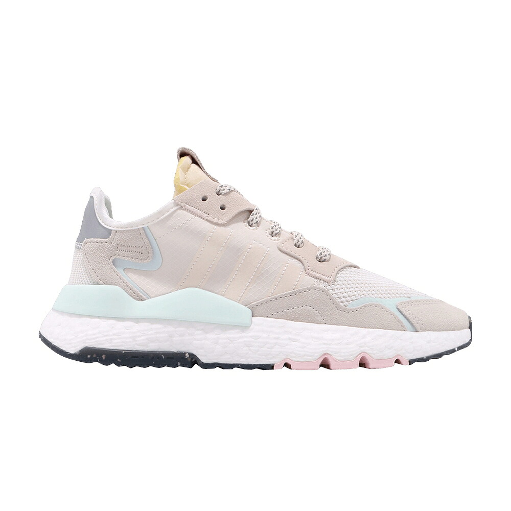 アディダス ジョガーパンツ 白色 ホワイト 'CHALK MINT' スニーカー レディース ADIDAS WMNS NITE JOGGER / CHALK WHITE CLOUD WHITE ICE MINT