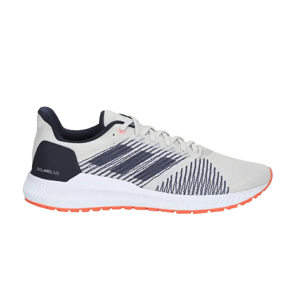 アディダス クリーム 紺色 ネイビー 白色 ホワイト 'CREAM NAVY' スニーカー メンズ ADIDAS SOLAR BLAZE / CREAM NAVY WHITE｜スニケス