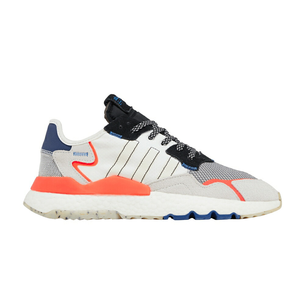アディダス ジョガーパンツ 白色 ホワイト 黒色 ブラック 赤 レッド 'SOLAR RED' スニーカー メンズ ADIDAS NITE JOGGER / WHITE BLACK SOLAR RED