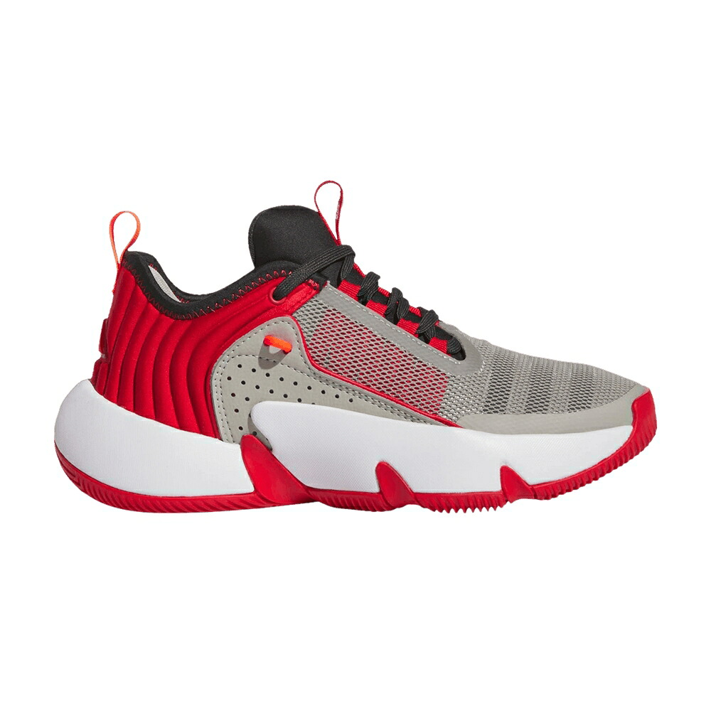 アディダス 灰色 グレー メタル カーボン 'METAL SCARLET' スニーカー メンズ ADIDAS TRAE UNLIMITED BIG KID GREY BETTER / METAL GREY CARBON BETTER SCARLET｜スニケス