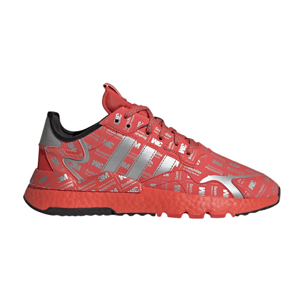 アディダス ジョガーパンツ ロゴ 赤 レッド 銀色 シルバー 3M RED スニーカー メンズ ADIDAS 3M X NITE JOGGER LOGO PRINT - HI RES / HI RES RED SILVER METALLIC HI