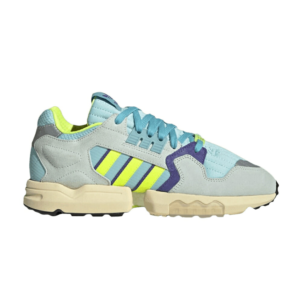 アディダス トルション アクア 黄味がかった 黄色 紫 パープル \u0027CLEAR AQUA\u0027 スニーカー メンズ ADIDAS ZX TORSION / CLEAR AQUA SOLAR YELLOW PURPLE
