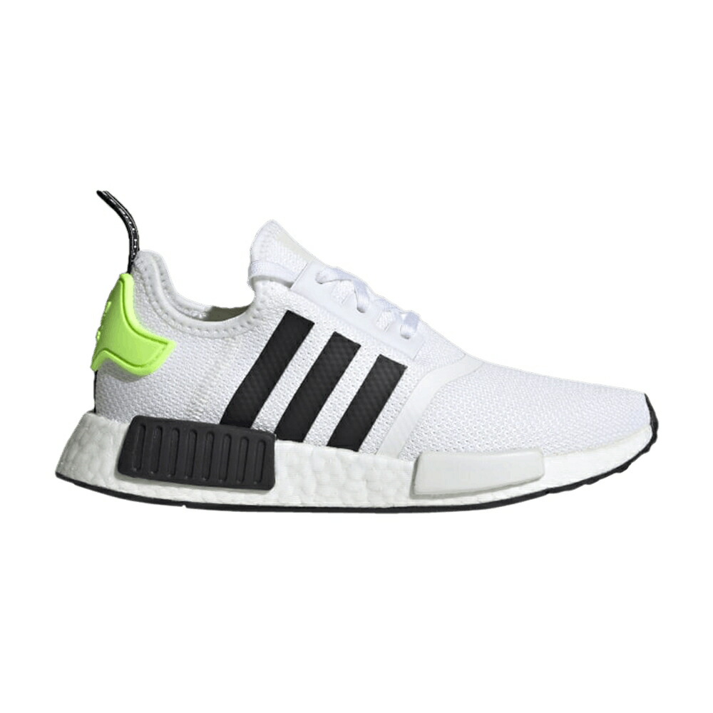 アディダス 黒色 ブラック 白色 ホワイト コア NMD_R1 'WHITE GREEN' スニーカー メンズ ADIDAS J BLACK SIGNAL / CLOUD WHITE CORE BLACK CLOUD