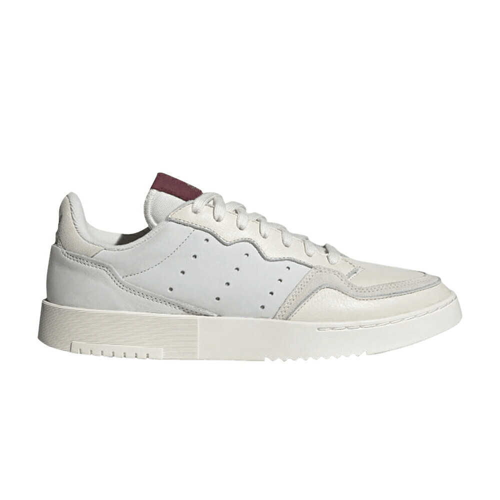 アディダス 白色 ホワイト 'CHALK BURGUNDY' スニーカー メンズ ADIDAS SUPERCOURT WHITE / CHALK WHITE CHALK WHITE|スニケス