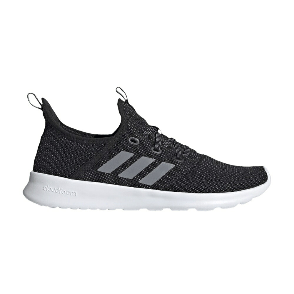 アディダス ピュア コア 黒色 ブラック 灰色 グレー 'BLACK GREY' スニーカー レディース ADIDAS WMNS CLOUDFOAM PURE / CORE BLACK GREY GREY TWO|スニケス