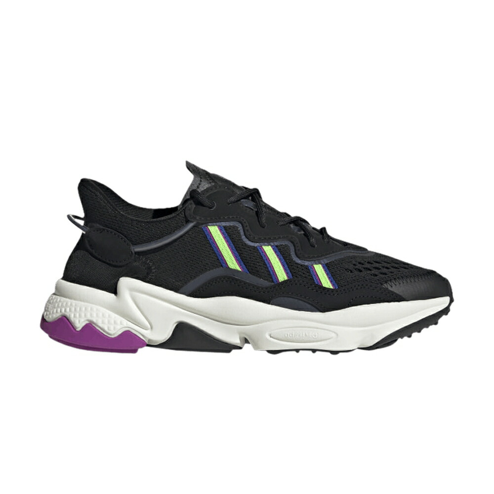 アディダス 黒色 ブラック コア 緑 グリーン CORE PINK スニーカー レディース ADIDAS WMNS OZWEEGO BLACK / CORE BLACK SOLAR GREEN VIVID