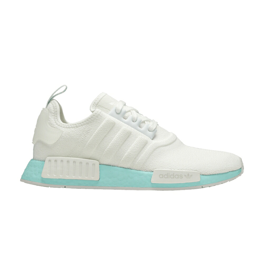 アディダス 白色 ホワイト NMD_R1 'WHITE AQUA' スニーカー レディース ADIDAS WMNS CLEAR / CLOUD WHITE CLOUD WHITE CLEAR｜スニケス