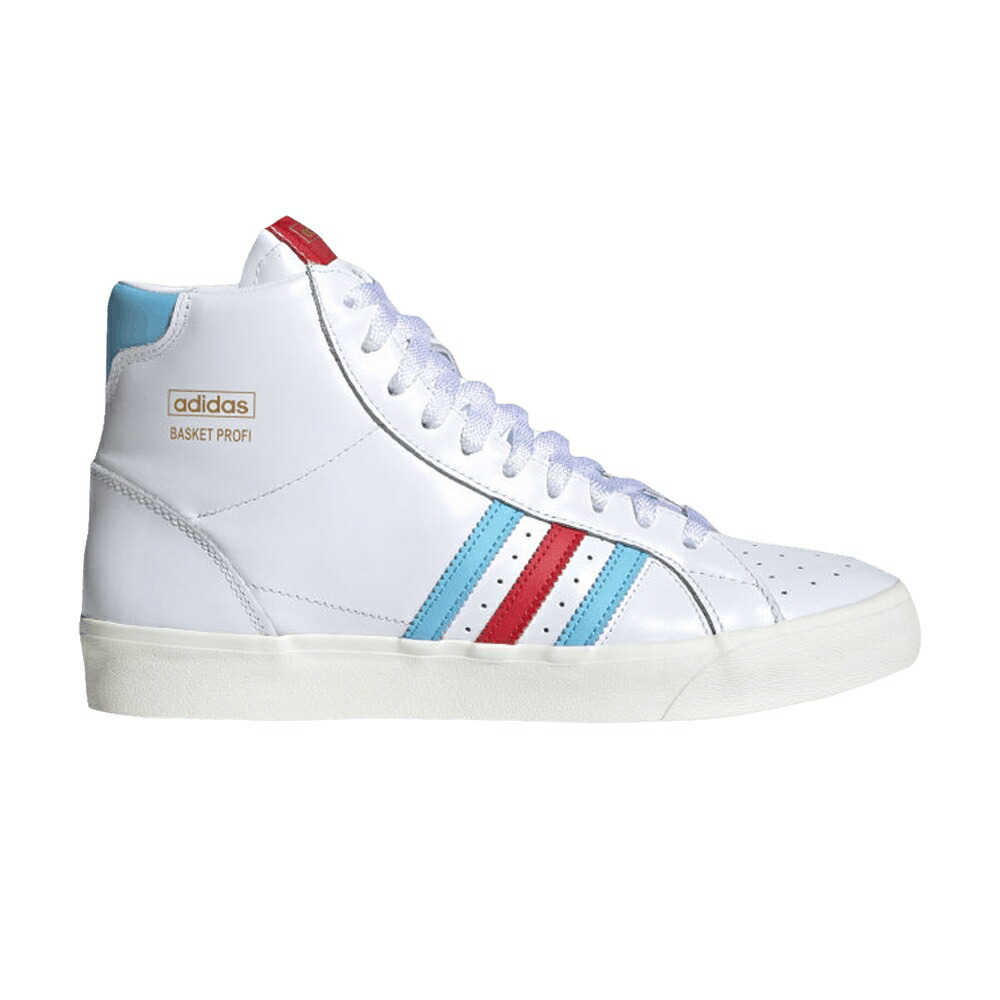 アディダス 赤 赤いこと 白いこと 白いこと ゴールド \u0027WHITE BLUE\u0027 スニーカー メンズ ADIDAS BASKET PROFI RED / CLOUD WHITE RED GOLD METALLIC