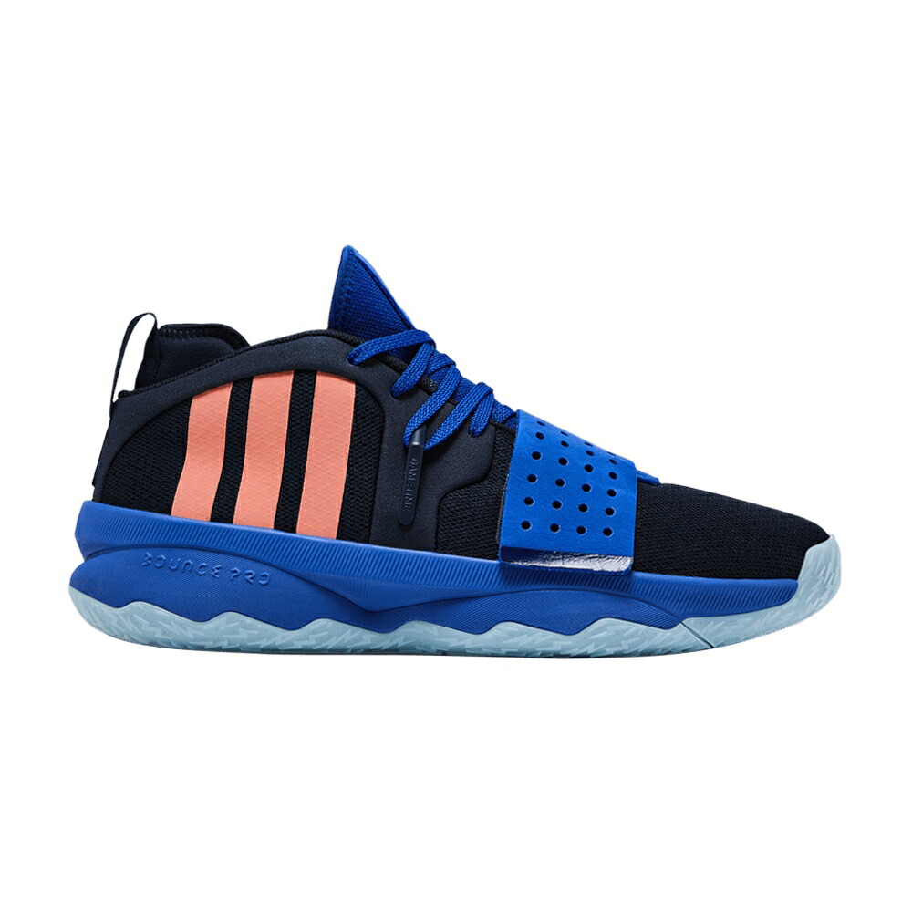 アディダス 言い伝え 核融合反応 \u0027OUT WORLD\u0027 スニーカー メンズ ADIDAS DAME 8 EXTPLY OF THIS / LEGEND INK SEMI CORAL FUSION