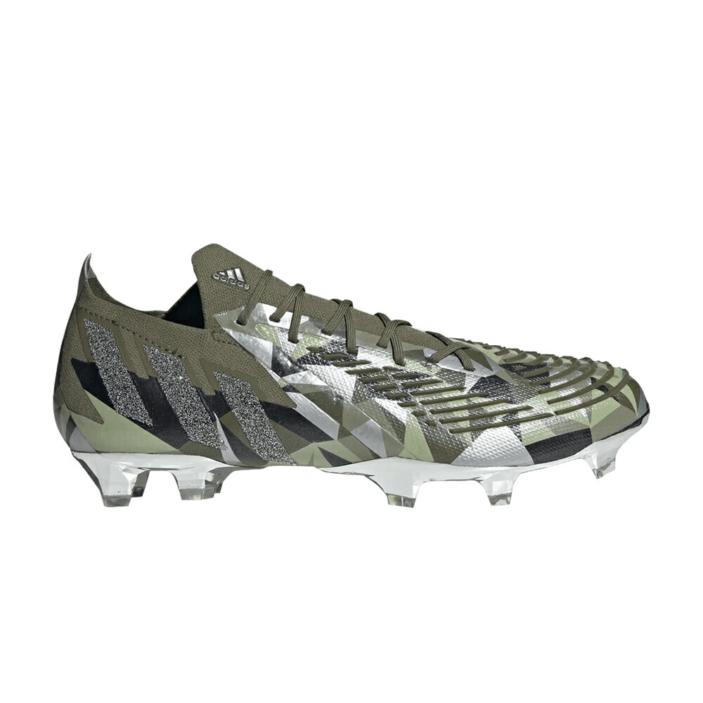 アディダス プレデター オリーブ しろがね色 しろがね色 EDGE.1 \u0027FOCUS CRYSTAL\u0027 スニーカー メンズ ADIDAS SWAROVSKI X PREDATOR FG OLIVE / FOCUS OLIVE SILVER METALLIC 靴-メンズ靴