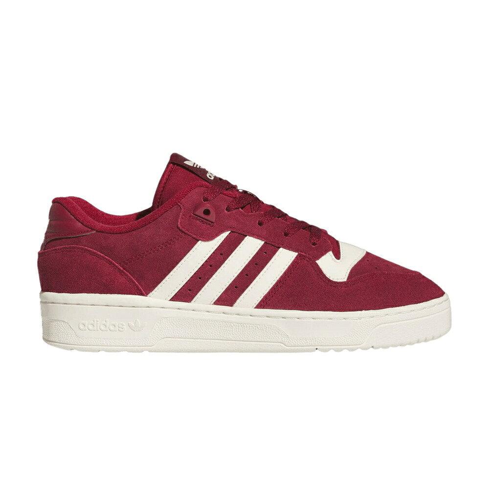 アディダス ワイン色 バーガンディー 白色 ホワイト 'COLLEGIATE BURGUNDY' スニーカー メンズ ADIDAS RIVALRY LOW / COLLEGIATE BURGUNDY CLOUD WHITE