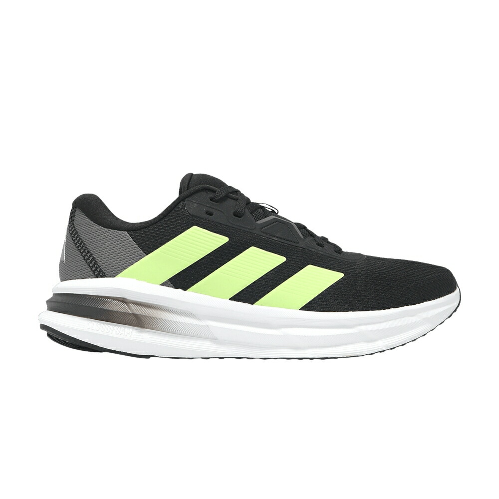 アディダス ギャラクシー コア 黒色 ブラック ライム 灰色 グレー BLACK LIME スニーカー メンズ ADIDAS GALAXY 7 PULSE / CORE BLACK PULSE LIME GREY FIVE