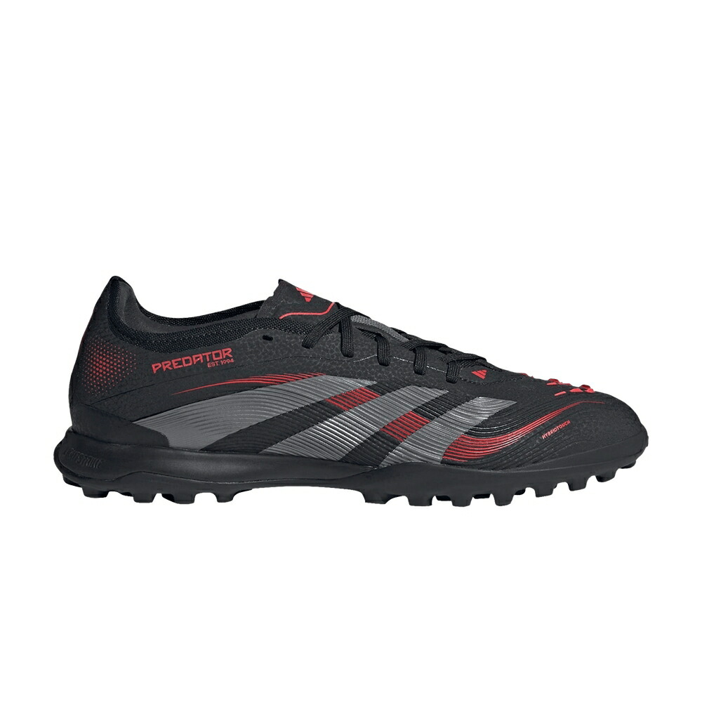 アディダス プレデター プロ ビクトリー コア 黒色 ブラック 灰色 グレー 赤 レッド 'STEALTH PACK' スニーカー メンズ ADIDAS PREDATOR 24 PRO TF VICTORY / CORE BLACK GREY FOUR LUCID RED
