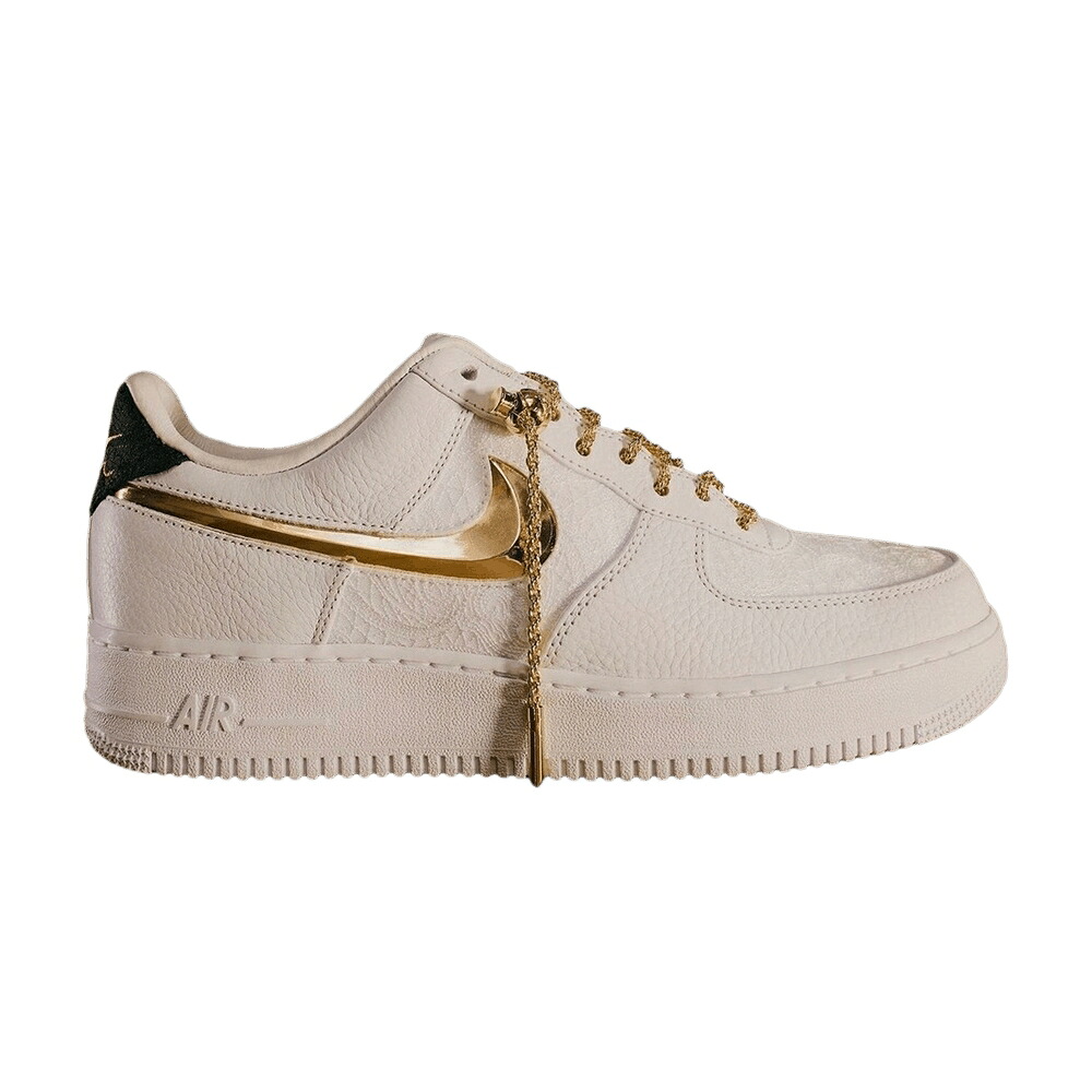 ナイキ 白いこと 白いこと ゴールド 黒いこと 黒いこと 空軍 \u0027SUNSET STRIP\u0027 スニーカー メンズ NIKE VICTOR SOLOMON X AIR FORCE 1 LOW / WHITE METALLIC GOLD BLACK