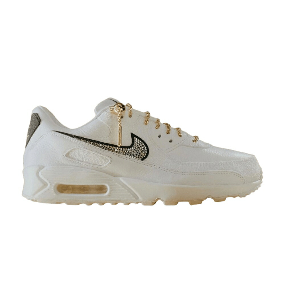 ナイキ マックス ダイヤモンド 白色 ホワイト ゴールド 黒色 ブラック エアマックス DOWNTOWN DISTRICT スニーカー メンズ NIKE VICTOR SOLOMON X AIR MAX 90 DIAMOND / WHITE METALLIC GOLD BLACK