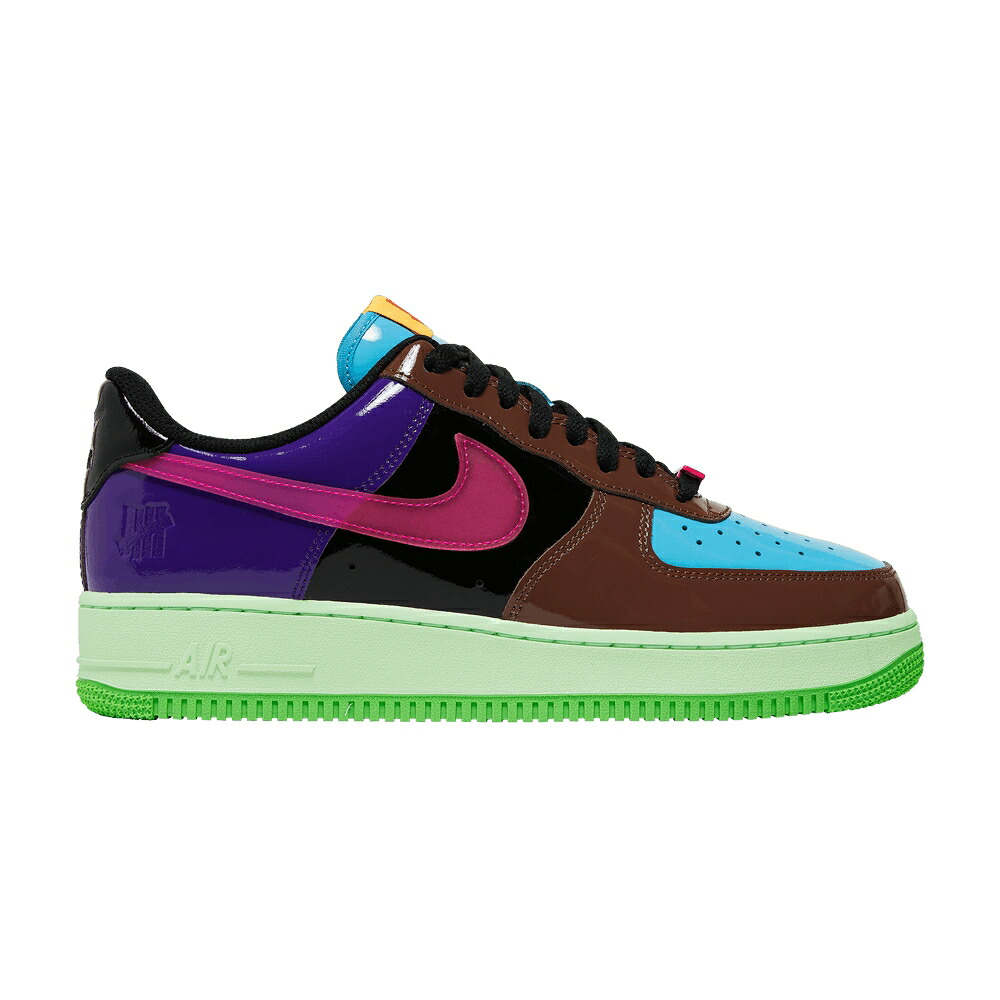 ナイキ アンディフィーテッド 赤銅色 赤銅色 サクラ色 空軍 \u0027PINK PRIME\u0027 スニーカー メンズ NIKE UNDEFEATED X AIR FORCE 1 LOW / FAUNA BROWN PINK PRIME MULTI