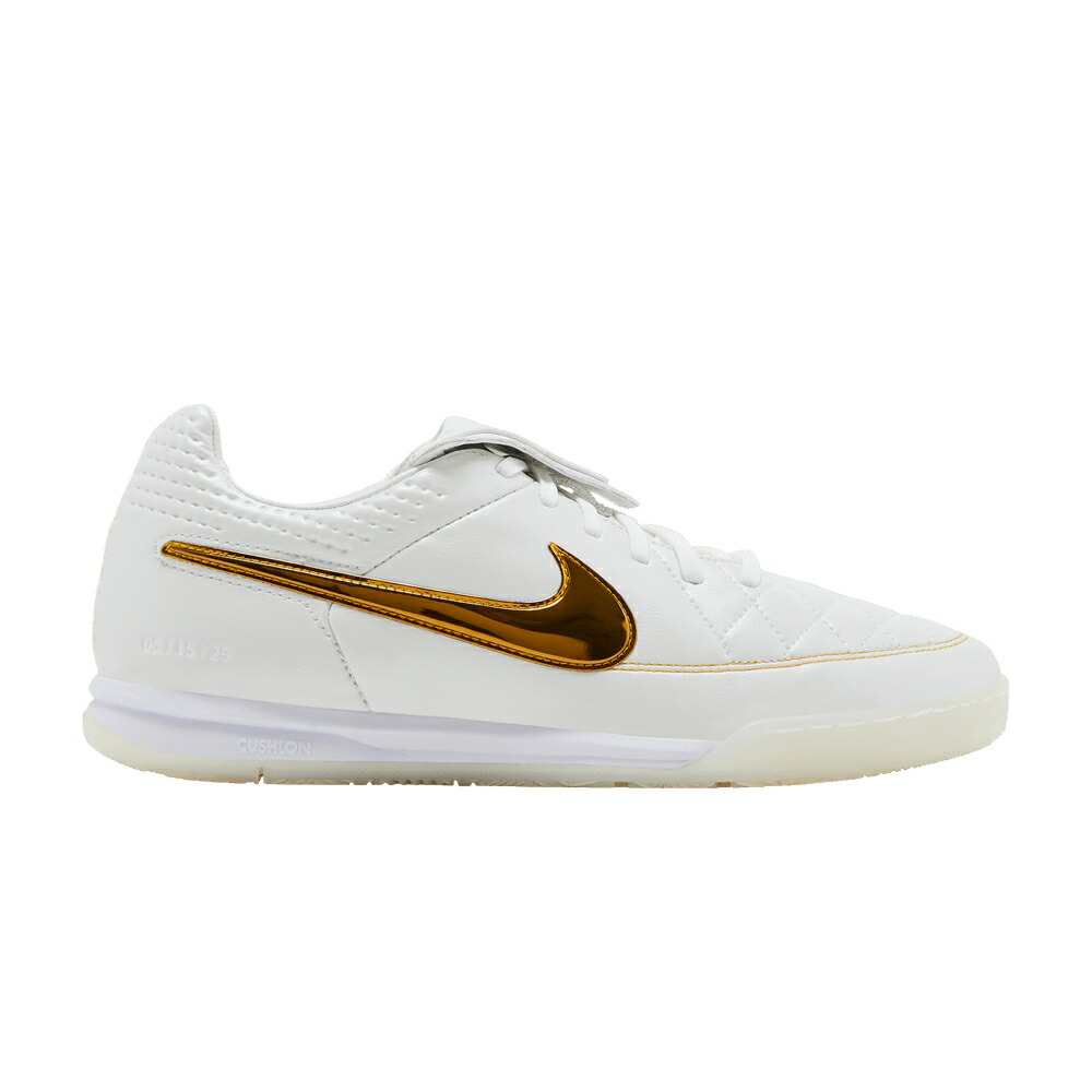 ナイキ ティエンポ 言い伝え 白いこと 白いこと ゴールド \u0027TOUCH GOLD\u0027 スニーカー メンズ NIKE RONALDINHO X TIEMPO LEGEND OF / SUMMIT WHITE WHITE METALLIC GOLD