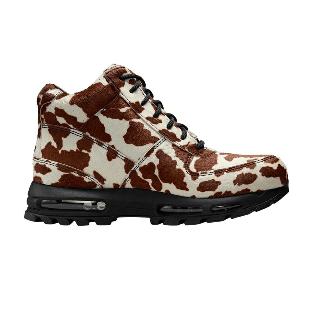 ナイキ マックス ゴア学生寄宿舎 黒いこと 黒いこと エア湖マックス \u0027PONY PRINT\u0027 スニーカー メンズ NIKE AIR MAX GOADOME HAIR PACK - COW / SAIL CACAO WOW SAIL BLACK